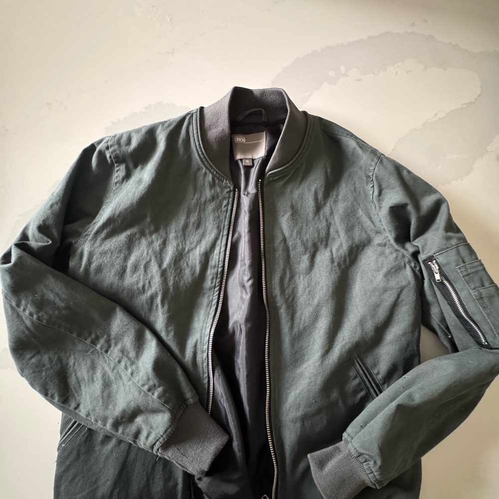 ASOS Olive Green Bomber Jacket